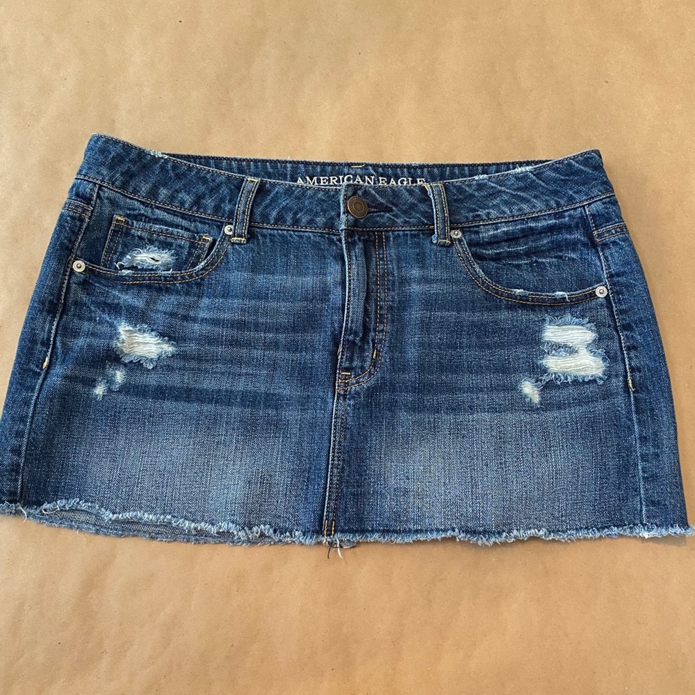 New American Eagle denim jean skirt